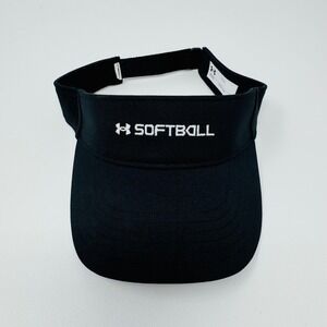 Under Armour Performance‎ Softball Visor Hat Black Adjustable OSFA